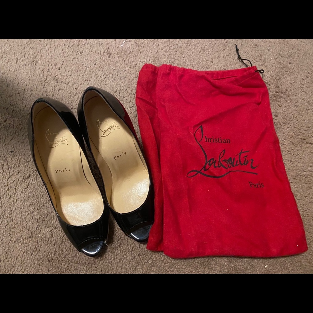 Authentic Christian Louboutin Patent Leather Pumps